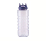 Vollrath 3332-13 Squeeze Bottle w/ Wide Mouth, Clear Bottle & Top, 32-oz