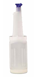Vollrath 3632 Bar Keep Quart Jar Pack - 6 Quart Jars with Neck, Lid, Assorted Color Spouts