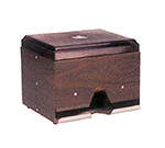 Vollrath 3810-12 Double Side Straw Dispenser, 400-Capacity, Dark Walnut Woodgrain