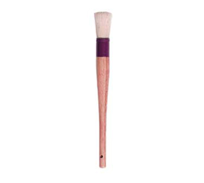 Vollrath 457 Round Pastry Brush w/ Boar Bristle, 1-in Wide, Professional Series