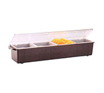Vollrath 4745-06 Condiment Dispenser w/ Standard Lid, Plastic, 4-qt, Black