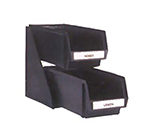 Vollrath 4841-06 Self-Serve Condiment System w/ 11.25-in Bin & Clip, 2-Tier, Black