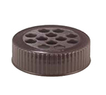 Vollrath 4908-01 Shaker Dredge Lid - Large Wide-Mouth, Plastic Brown