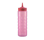 Vollrath 4924C-02 24-oz Squeeze Bottle Dispenser - Bottle Only, Red