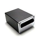 Vollrath 6513-06 Napkin Dispenser For 3.75 x 6.5-in Napkins, Chrome Plastic, Black
