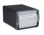 Vollrath 7512-06 Napkin Dispenser, Counter Type, Extra Deep Drawer, Clear, Black