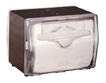 Vollrath 7545-12 Table type Napkin Dispenser, Walnut, Clear