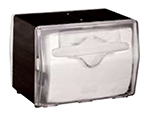 Vollrath 7545-06 Napkin Dispenser - Table Type, Clear Face, Black
