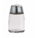 Vollrath 802-12 2-oz Salt/Pepper Shaker - Continental, Round Bottom, Chrome Cap, Glass
