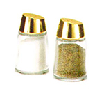 Vollrath 802G-12 Slope Top Salt & Pepper Shaker w/ Round Glass Bottom, 2-oz