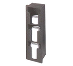 Vollrath FML-3V 3-Column Lid Dispenser, Flush Mount, Vertical, Black