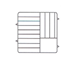 Vollrath PM1211-4-08 Dishwasher Rack, 12-Plate Capacity, 4-Extenders, Yellow