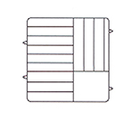 Vollrath PM1211-5-21 Dishwasher Rack, 12-Plate Capacity, 5-Extenders, Burgundy