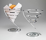 Vollrath WC-6008 Wire Cone Basket, 1-Cone, 7-3/4-in, Extra Large, Chrome