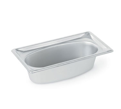 Vollrath 3103040 Steam Table Oval Pan - 1/3 Size, 4" Deep, 22-ga Stainless