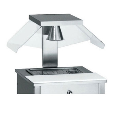 Vollrath 36380 28" Entree Cart Breath Guard - Adjustable Panels