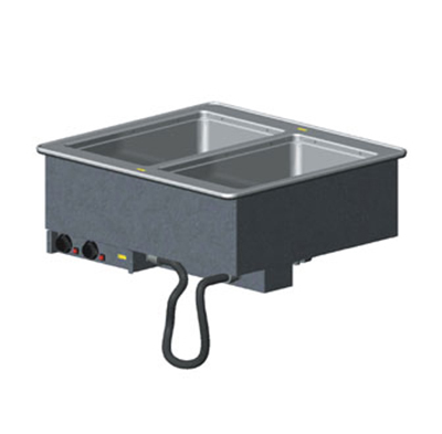 Vollrath 3640070 2-Well Modular Drop-In - Thermostat, Manifold Drain, 625W, 208v