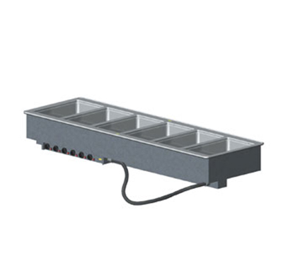 Vollrath 3640901 6-Well Modular Drop-In - Infinite, Standard Drain, 1000W, 208-240v