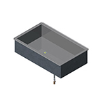 Vollrath 36450 2-Cold Pan Modular Drop-In - Non-Refrigerated, 8