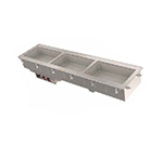 Vollrath 36643 3-Well Short-Sided Drop-In - Infinite Control, Standard Drain, 625W 120v
