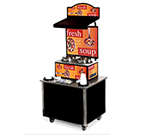 Vollrath 3702805 Soup Kiosk Merchandiser with Seaside Graphics - Cup/Bowl Dispenser, 34x28x78