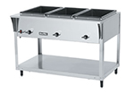 Vollrath 38213 3-Well Hot Food Table - (3) Thermostat, Drain 700W 120v