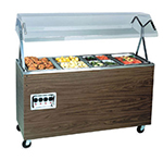 Vollrath 38770 4-Well Hot Food Station - Breath Guard, Solid Base, 60x24x57