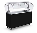 Vollrath 3873760 4-Well Cold Food Station - Lights, Guard, Non-Refrigerated, Open Base, Granite