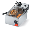 Vollrath 40705 Countertop Fryer - Single 10-lb Pot, Thermostat, Stainless 110v
