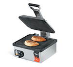 Vollrath 40790 Panini Sandwich Press - Grooved, Thermostat, Stainless 110v