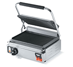 Vollrath 40794 Panini Sandwich Press - Smooth, Cast-Iron Plates, Thermostat, Stainless 120v
