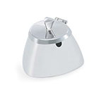 Vollrath 46000 8.5-oz Covered Sugar Bowl - Triangular Body Design, Mirror-Finish Stainless