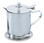 Vollrath 46205 5-oz Creamer - Hinged Cover, Mirror-Finish Stainless