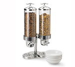 Vollrath 4635210 Double Cereal Dispenser - Pedestal Base, Stainless