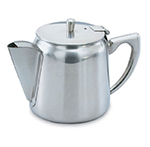 Vollrath 46370 12-oz Gooseneck Tea/Coffee Server with Strainer - Hollow Handle, Stainless