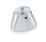 Vollrath 46400 8.5-oz Covered Sugar Bowl - Triangular Body Design, Satin-Finish Stainless