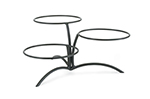 Vollrath 46540 Elevation Buffet Table Stand - Offset Elevations, Black