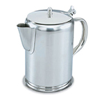 Vollrath 46565 2-qt Coffee Server - Hinged Cover, Gadroon Base, Stainless