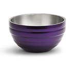 Vollrath 4656965 10.1-qt Round Insulated Bowl - Stainless, Passion Purple