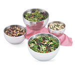 Vollrath 46586 3.7-qt Angled Beehive Insulated Display Bowl - 18-ga Stainless