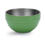 Vollrath 46591-35 3.4-qt Round Insulated Bowl - 18-ga Stainless, Green Apple