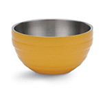 Vollrath 46591-45 3.4-qt Round Insulated Bowl - 18-ga Stainless, Nugget Yellow