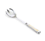 Vollrath 46646 Windway Notched Serving Spoon - Gold-Plated Accent, 18-ga Stainless