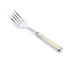 Vollrath 46649 Windway 4-Tine Pot Fork - Gold-Plated Accent, 18-ga Stainless