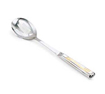 Vollrath 46650 Windway Slotted Serving Spoon - Gold-Plated Accent, 18-ga Stainless