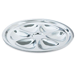 Vollrath 46745 6-Hole Oyster Plate - Stainless