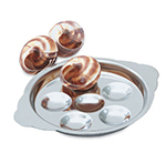 Vollrath 46746 6-Hole Snail Plate - Stainless