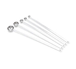 Vollrath 47031 Long Handle Measuring Spoon Set - 1/4-tsp - 2-tbsp, Stainless