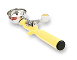 Vollrath 47144 Disher - Size 20, Stainless/Yellow Handle