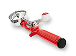 Vollrath 47145 Disher - Size 24, Stainless/Red Handle